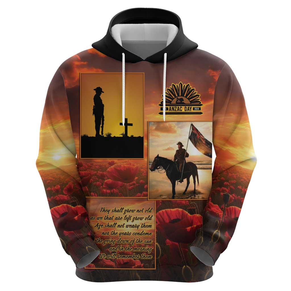 ANZAC Day Film Reel Lest We Forget Zip Hoodie Australia NZ Memorial LT9 - Polynesian Pride