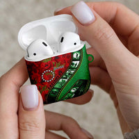 Personalised Cook Islands ANZAC 1915-2026 Filmstrip AirPods Case Lest We Forget 25 April LT9 - Polynesian Pride
