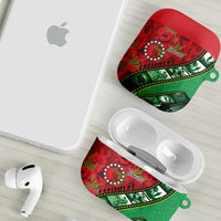 Personalised Cook Islands ANZAC 1915-2026 Filmstrip AirPods Case Lest We Forget 25 April LT9 - Polynesian Pride