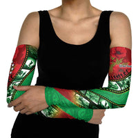 Personalised Cook Islands ANZAC 1915-2026 Filmstrip Arm Sleeves Lest We Forget 25 April LT9 - Polynesian Pride