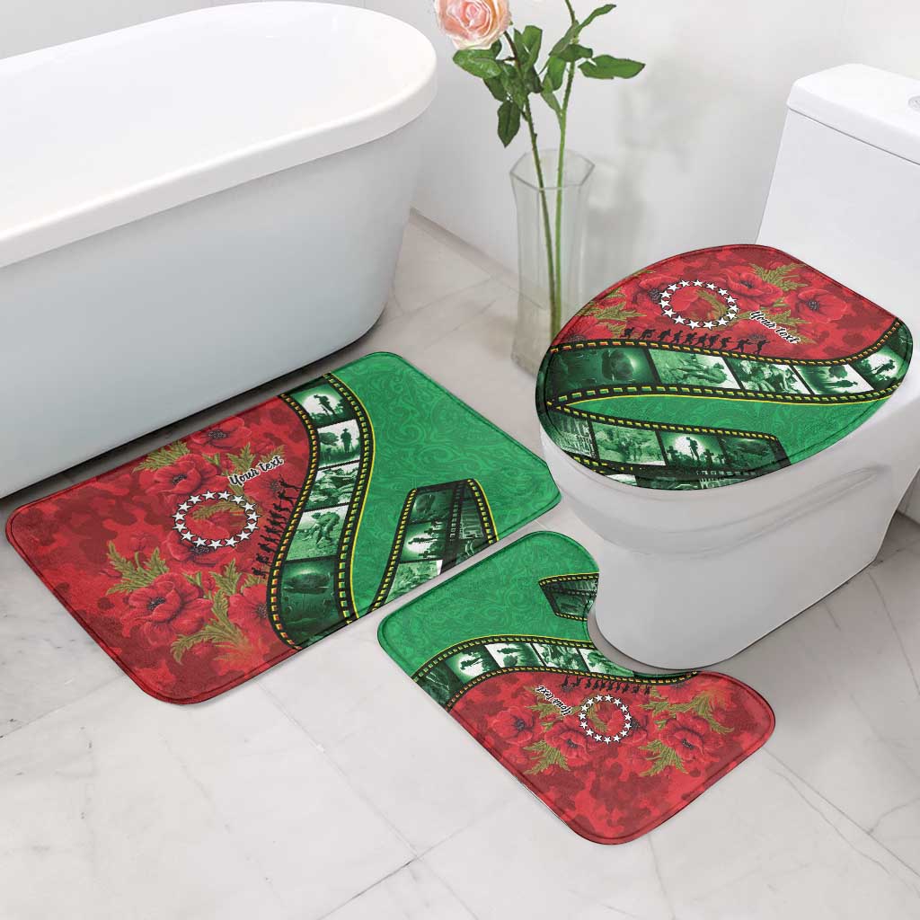 Personalised Cook Islands ANZAC 1915-2026 Filmstrip Bathroom Set Lest We Forget 25 April LT9 - Polynesian Pride