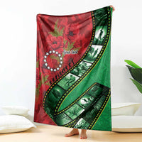 Personalised Cook Islands ANZAC 1915-2026 Filmstrip Blanket Lest We Forget 25 April LT9 - Polynesian Pride