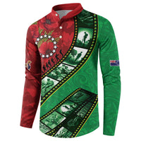 Personalised Cook Islands ANZAC 1915-2026 Filmstrip Button Sweatshirt Lest We Forget 25 April LT9 - Polynesian Pride