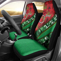 Personalised Cook Islands ANZAC 1915-2026 Filmstrip Car Seat Cover Lest We Forget 25 April LT9 - Polynesian Pride