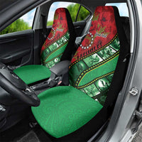 Personalised Cook Islands ANZAC 1915-2026 Filmstrip Car Seat Cover Lest We Forget 25 April LT9 - Polynesian Pride