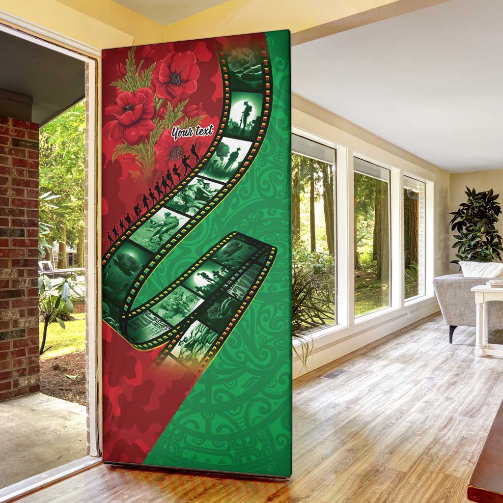Personalised Cook Islands ANZAC 1915-2026 Filmstrip Door Cover Lest We Forget 25 April