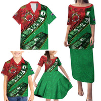 Personalised Cook Islands ANZAC 1915-2026 Filmstrip Family Matching Puletasi and Hawaiian Shirt Lest We Forget 25 April