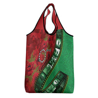 Personalised Cook Islands ANZAC 1915-2026 Filmstrip Grocery Bag Lest We Forget 25 April LT9 - Polynesian Pride