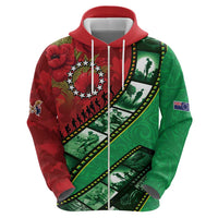 Personalised Cook Islands ANZAC 1915-2026 Filmstrip Hoodie Lest We Forget 25 April LT9 - Polynesian Pride