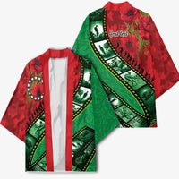 Personalised Cook Islands ANZAC 1915-2026 Filmstrip Kimono Lest We Forget 25 April LT9 - Polynesian Pride