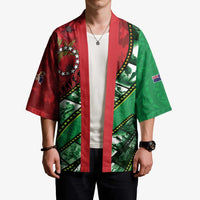Personalised Cook Islands ANZAC 1915-2026 Filmstrip Kimono Lest We Forget 25 April LT9 - Polynesian Pride
