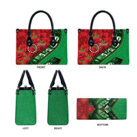 Personalised Cook Islands ANZAC 1915-2026 Filmstrip Leather Bag Lest We Forget 25 April LT9 - Polynesian Pride