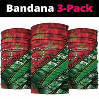 Personalised Cook Islands ANZAC 1915-2026 Filmstrip Neck Gaiter Lest We Forget 25 April LT9 package One Size: 25*50cm Green - Polynesian Pride
