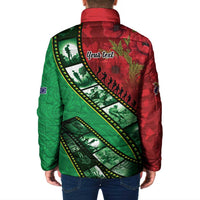 Personalised Cook Islands ANZAC 1915-2026 Filmstrip Padded Jacket Lest We Forget 25 April
