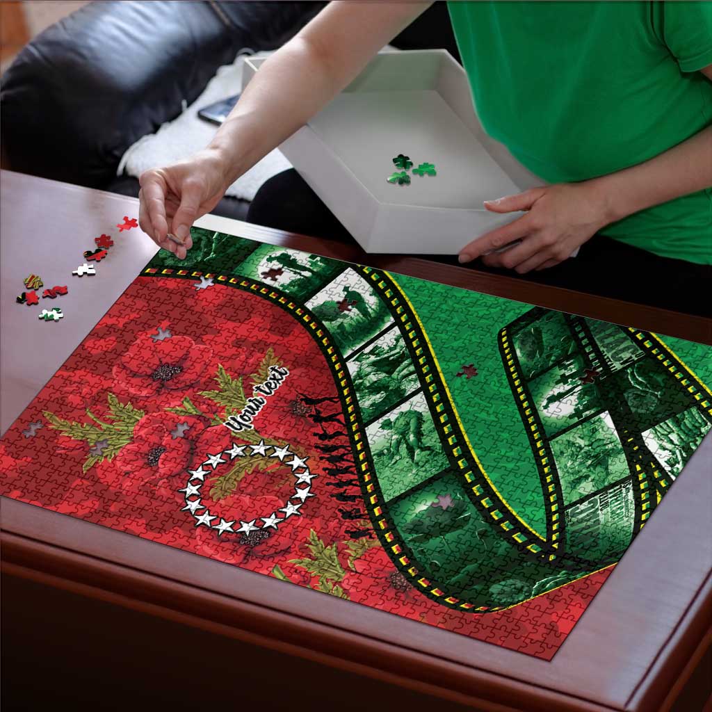 Personalised Cook Islands ANZAC 1915-2026 Filmstrip Puzzle Lest We Forget 25 April