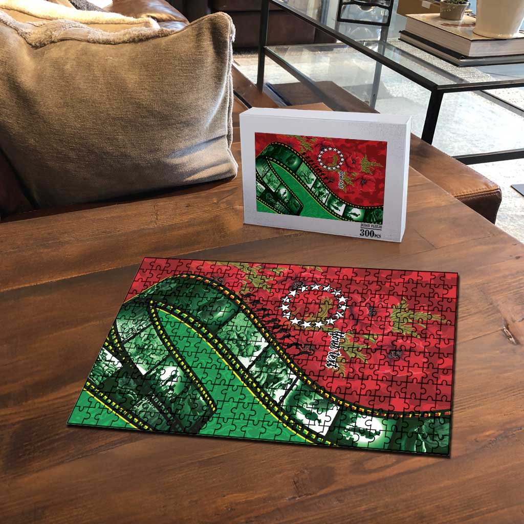 Personalised Cook Islands ANZAC 1915-2026 Filmstrip Puzzle Lest We Forget 25 April