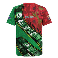 Personalised Cook Islands ANZAC 1915-2026 Filmstrip Rugby Jersey Lest We Forget 25 April LT9 - Polynesian Pride