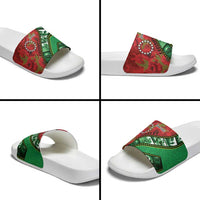 Personalised Cook Islands ANZAC 1915-2026 Filmstrip Slide Sandals Lest We Forget 25 April LT9 - Polynesian Pride