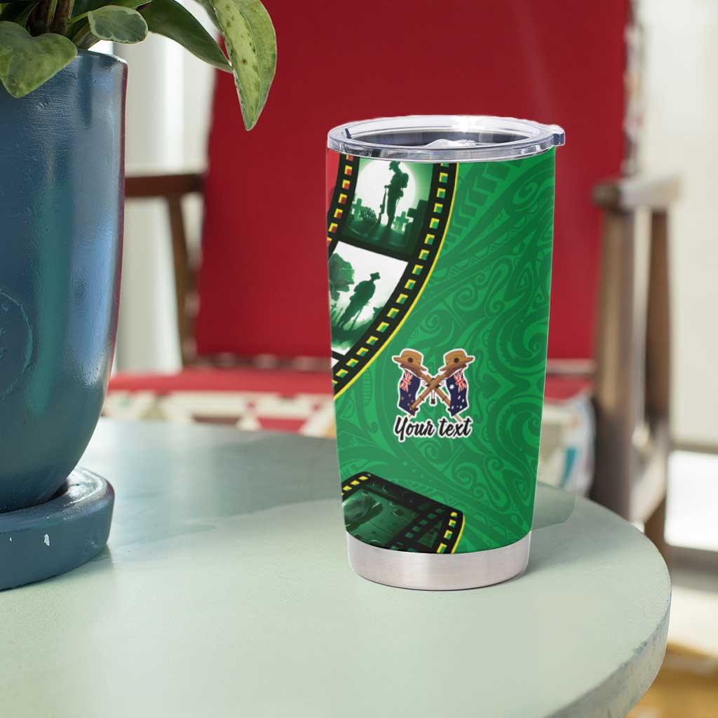 Personalised Cook Islands ANZAC 1915-2026 Filmstrip Tumbler Cup Lest We Forget 25 April