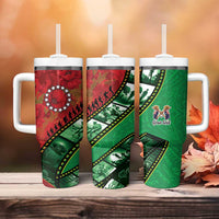 Personalised Cook Islands ANZAC 1915-2026 Filmstrip Tumbler With Handle Lest We Forget 25 April