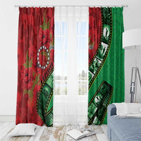 Personalised Cook Islands ANZAC 1915-2026 Filmstrip Window Curtain Lest We Forget 25 April LT9 - Polynesian Pride