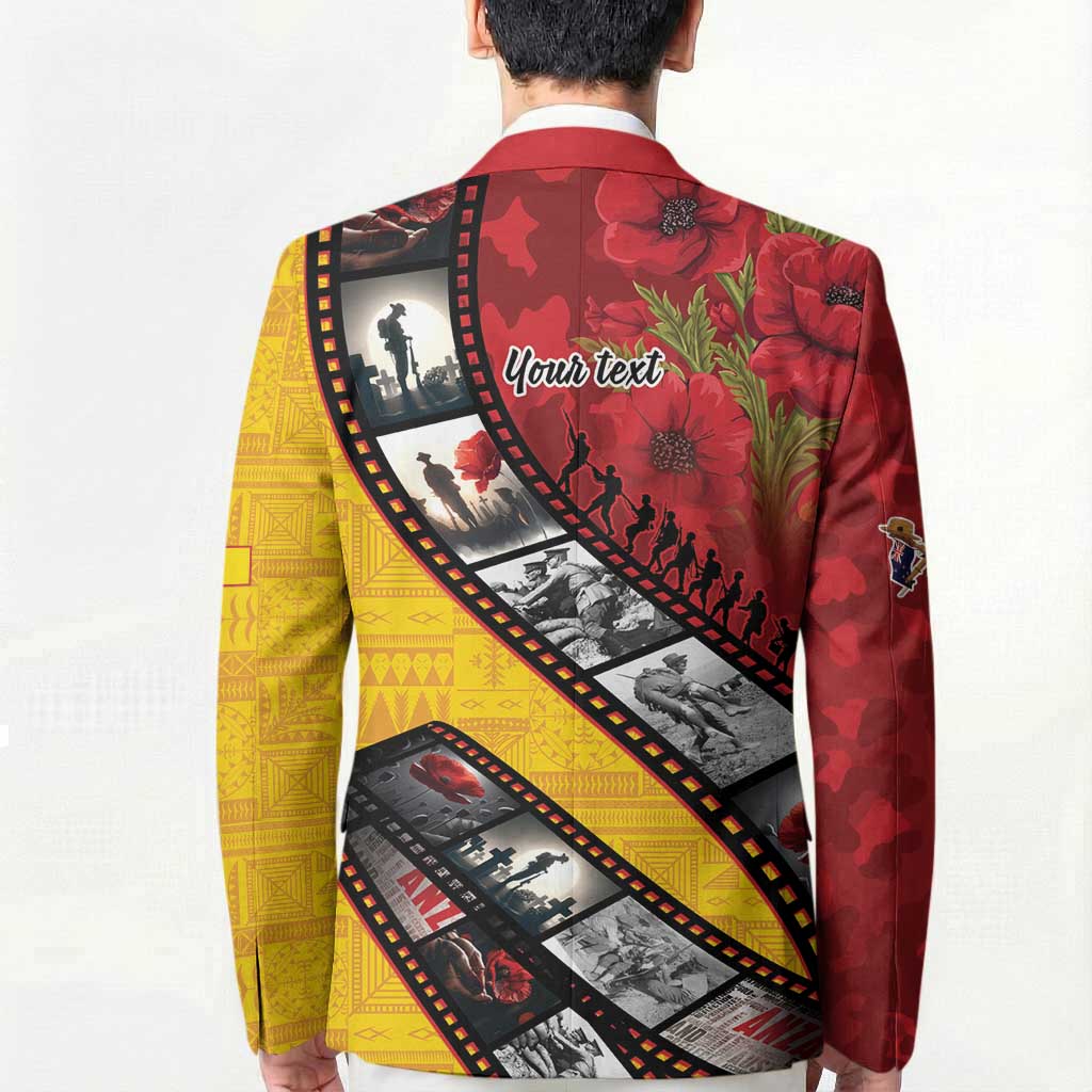 Personalised Niue ANZAC 1915-2026 Filmstrip Blazer Lest We Forget 25 April LT9 - Polynesian Pride