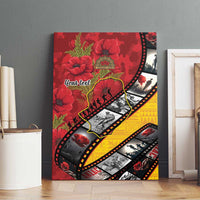 Personalised Niue ANZAC 1915-2026 Filmstrip Canvas Wall Art Lest We Forget 25 April LT9 - Polynesian Pride