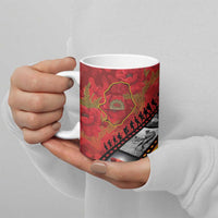 Personalised Niue ANZAC 1915-2026 Filmstrip Ceramic Mug Lest We Forget 25 April LT9 - Polynesian Pride