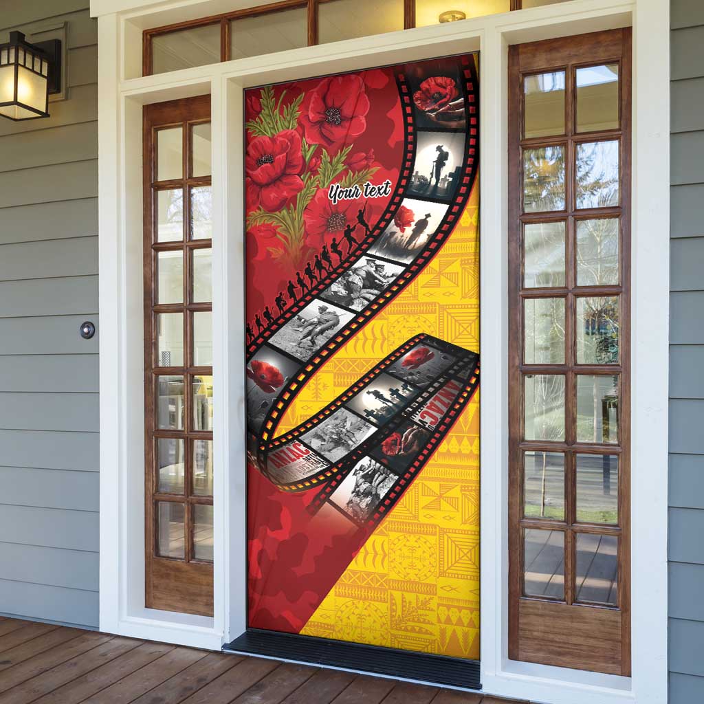 Personalised Niue ANZAC 1915-2026 Filmstrip Door Cover Lest We Forget 25 April