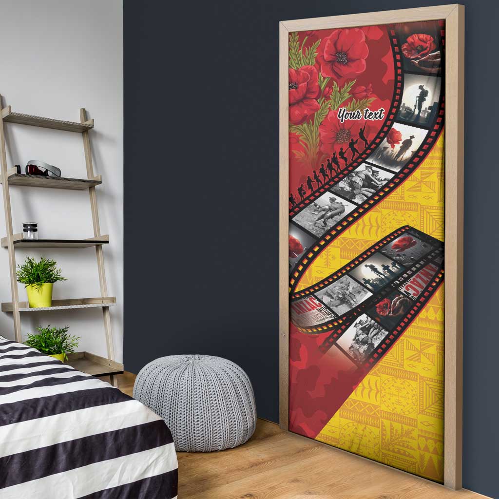 Personalised Niue ANZAC 1915-2026 Filmstrip Door Cover Lest We Forget 25 April
