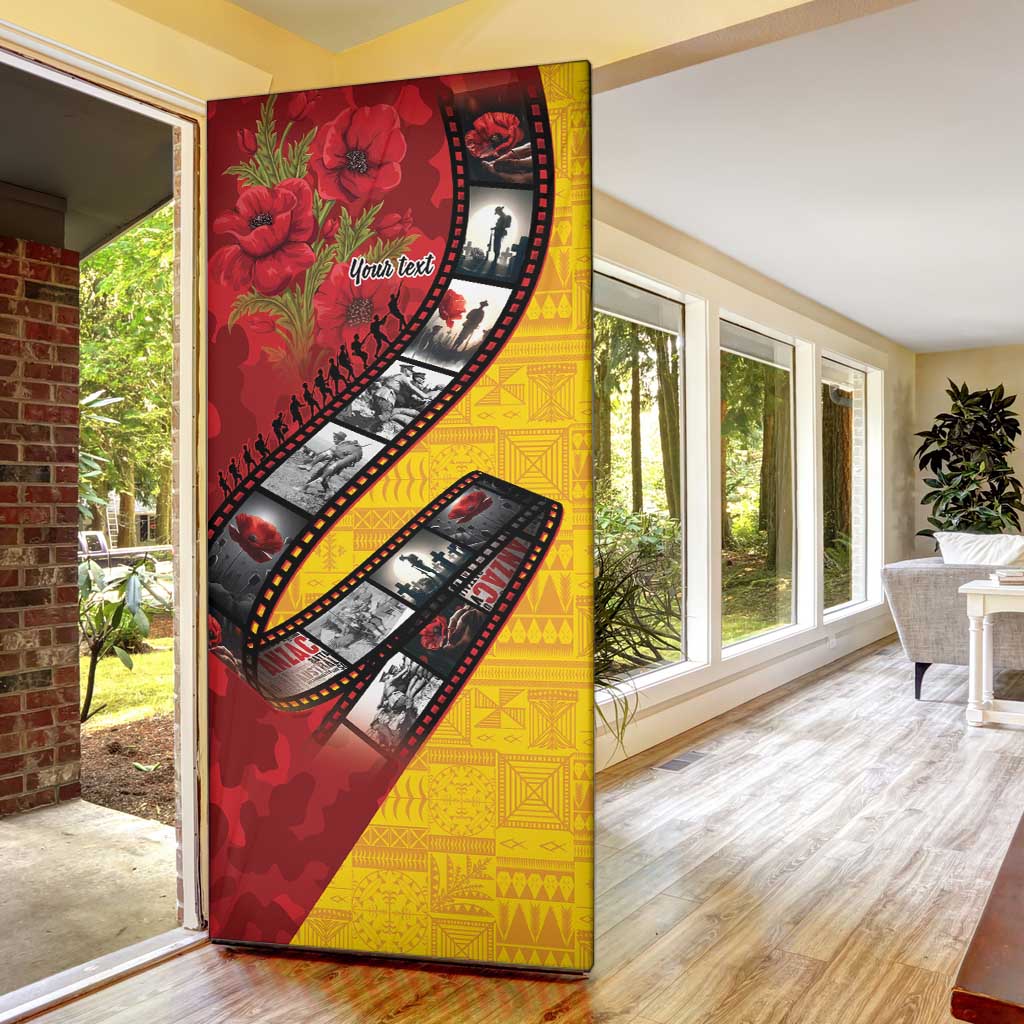 Personalised Niue ANZAC 1915-2026 Filmstrip Door Cover Lest We Forget 25 April