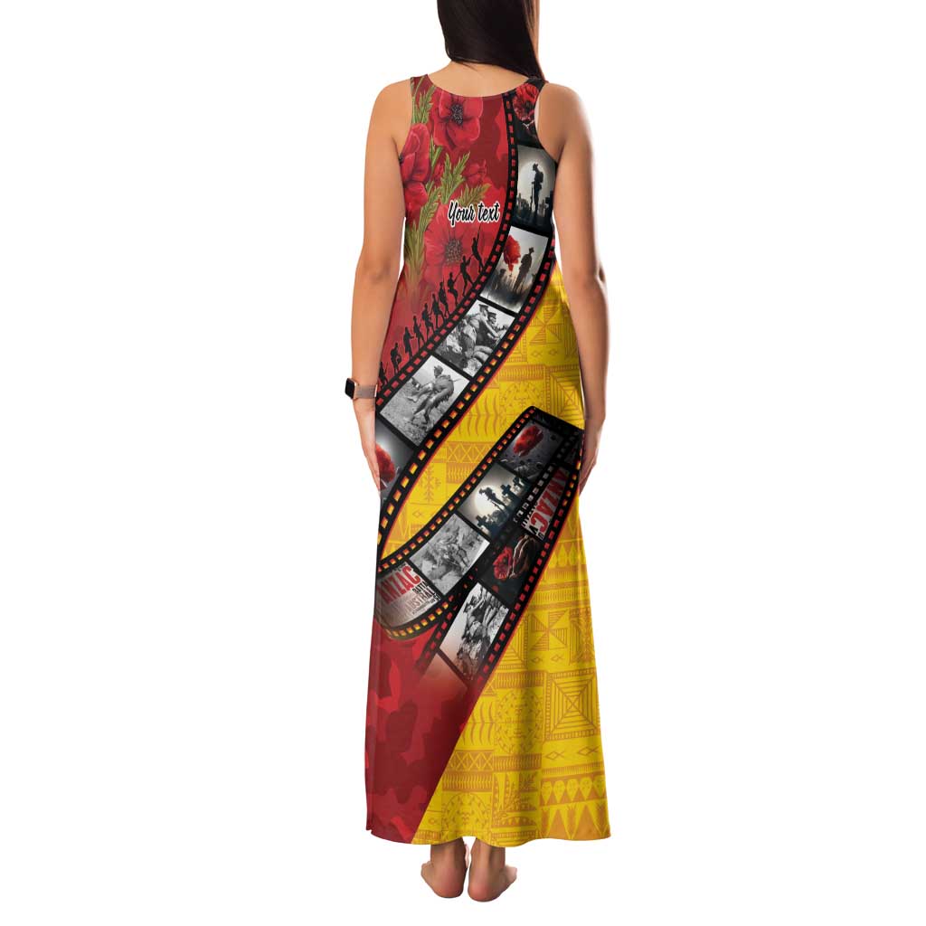 Personalised Niue ANZAC 1915-2026 Filmstrip Family Matching Tank Maxi Dress and Hawaiian Shirt Lest We Forget 25 April LT9 - Polynesian Pride
