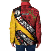Personalised Niue ANZAC 1915-2026 Filmstrip Padded Jacket Lest We Forget 25 April LT9 - Polynesian Pride