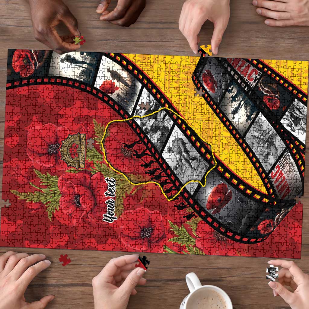 Personalised Niue ANZAC 1915-2026 Filmstrip Puzzle Lest We Forget 25 April LT9 - Polynesian Pride