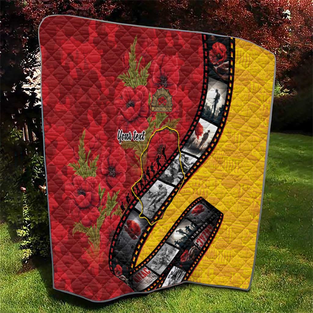 Personalised Niue ANZAC 1915-2026 Filmstrip Quilt Lest We Forget 25 April LT9 - Polynesian Pride