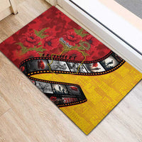 Personalised Niue ANZAC 1915-2026 Filmstrip Rubber Doormat Lest We Forget 25 April LT9 - Polynesian Pride