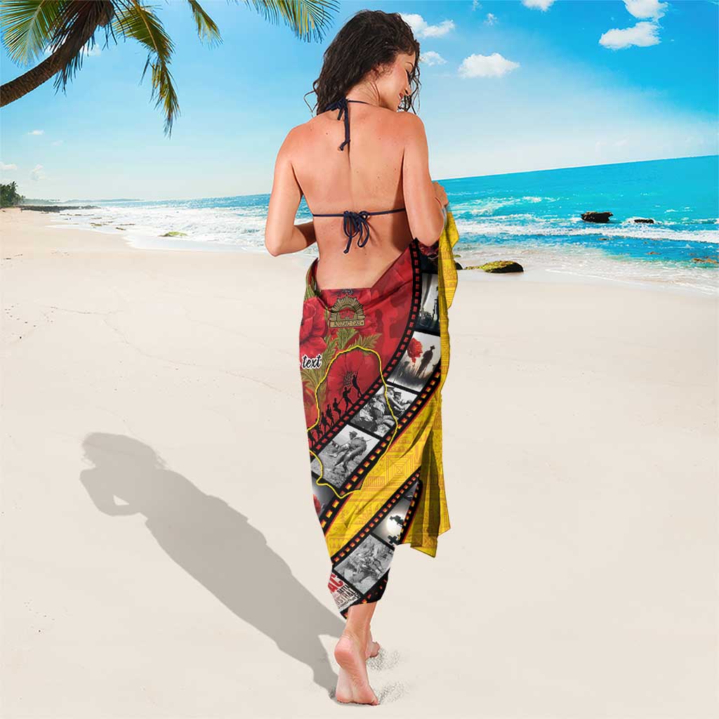 Personalised Niue ANZAC 1915-2026 Filmstrip Sarong Lest We Forget 25 April LT9 - Polynesian Pride