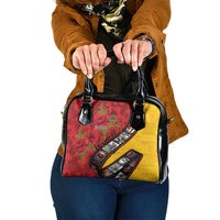 Personalised Niue ANZAC 1915-2026 Filmstrip Shoulder Handbag Lest We Forget 25 April LT9 One Size Gold - Polynesian Pride