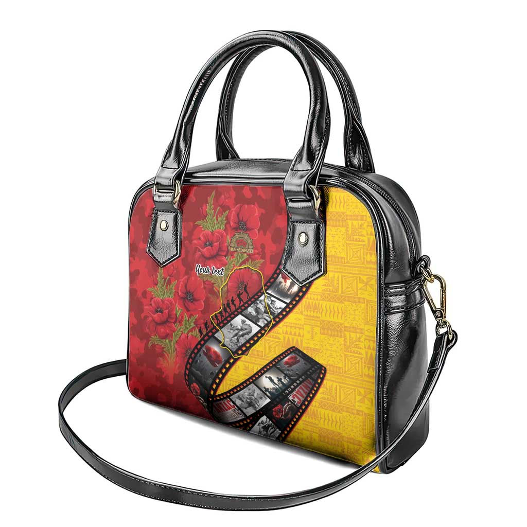 Personalised Niue ANZAC 1915-2026 Filmstrip Shoulder Handbag Lest We Forget 25 April LT9 - Polynesian Pride