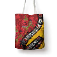 Personalised Niue ANZAC 1915-2026 Filmstrip Tote Bag Lest We Forget 25 April LT9 - Polynesian Pride