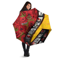 Personalised Niue ANZAC 1915-2026 Filmstrip Umbrella Lest We Forget 25 April LT9 - Polynesian Pride