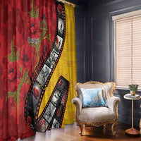 Personalised Niue ANZAC 1915-2026 Filmstrip Window Curtain Lest We Forget 25 April