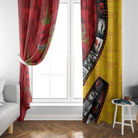 Personalised Niue ANZAC 1915-2026 Filmstrip Window Curtain Lest We Forget 25 April
