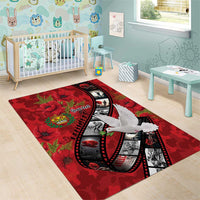 Personalised Tonga ANZAC 1915-2026 Filmstrip Area Rug Lest We Forget 25 April LT9 - Polynesian Pride