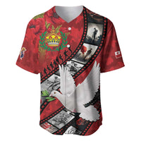Personalised Tonga ANZAC 1915-2026 Filmstrip Baseball Jersey Lest We Forget 25 April LT9 Red - Polynesian Pride