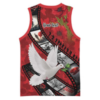 Personalised Tonga ANZAC 1915-2026 Filmstrip Basketball Jersey Lest We Forget 25 April LT9 - Polynesian Pride