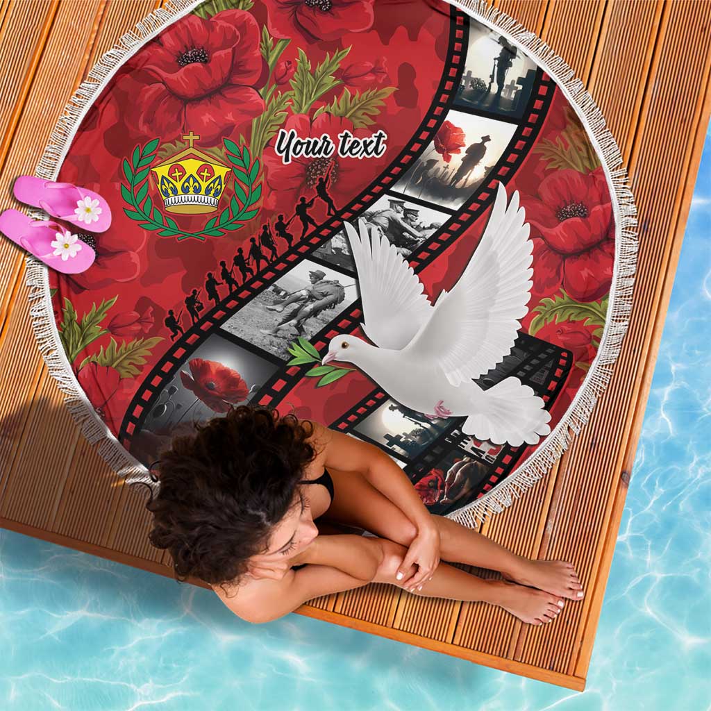 Personalised Tonga ANZAC 1915-2026 Filmstrip Beach Blanket Lest We Forget 25 April LT9 - Polynesian Pride
