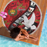 Personalised Tonga ANZAC 1915-2026 Filmstrip Beach Blanket Lest We Forget 25 April LT9 - Polynesian Pride