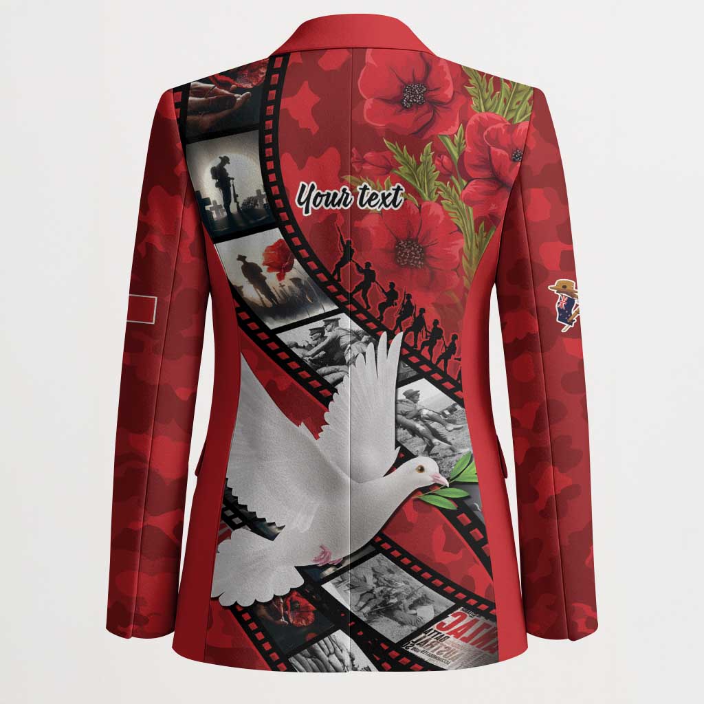 Personalised Tonga ANZAC 1915-2026 Filmstrip Blazer Lest We Forget 25 April LT9 - Polynesian Pride