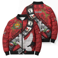 Personalised Tonga ANZAC 1915-2026 Filmstrip Bomber Puffer Jacket Lest We Forget 25 April LT9 - Polynesian Pride